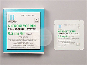 NITROGLYCERIN 02 MG 30 PATCHES PATCH 0378910493