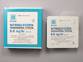 NITROGLYCERIN 06 MG 30 PATCHES PATCH 0378911693