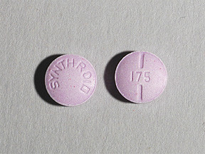 LEVOTHYROXINE SODIUM 175 MCG TABLET 0074707019
