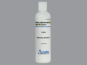 SULFACETAMIDE SODIUM AND SULFUR 10 MG G 5 MG G RINSE 4219213606