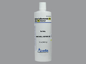 SULFACETAMIDE SODIUM AND SULFUR 10 MG G 5 MG G RINSE 4219213612