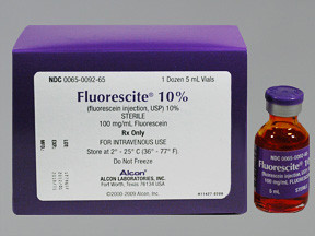 FLUORESCEIN SODIUM 100 MG ML INJECTION 0065009265