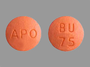 BUPROPION HYDROCHLORIDE 75 MG TABLET 6068734001