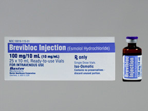 ESMOLOL HYDROCHLORIDE 10 MG ML INJECTION 1001911501