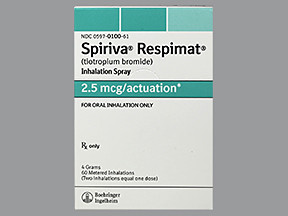 TIOTROPIUM BROMIDE INHALATION SPRAY 3124 MCG SPRAY 0597010061