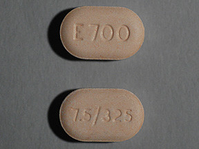 OXYCODONE AND ACETAMINOPHEN 325 MG 75 MG TABLET 6095170070