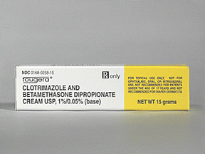 CLOTRIMAZOLE AND BETAMETHASONE DIPROPIONATE 5 MG G 10 MG G CREAM 0168025815