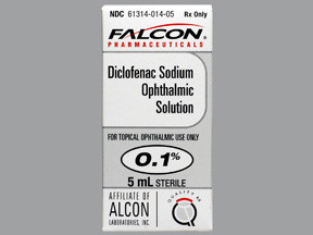 DICLOFENAC SODIUM 01 PERCENT 5 ML SOLUTION EYE DROP 6131401405