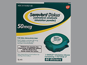 SALMETEROL XINAFOATE 50 MCG POWDER 0173052100