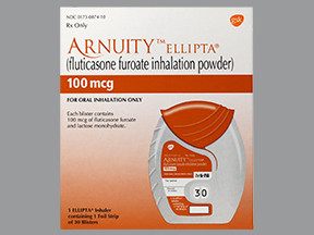 FLUTICASONE FUROATE 100 MCG POWDER 0173087410