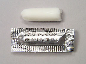 PROMETHAZINE 25 MG RECTAL SUPPOSITORIES 0713052612