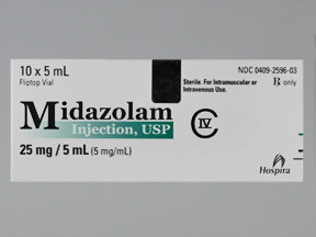 MIDAZOLAM HYDROCHLORIDE 5 MG ML INJECTION 0409259603