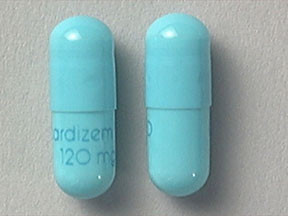 DILTIAZEM HYDROCHLORIDE 120 MG CAPSULE 0187079530