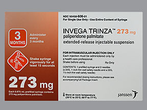 PALIPERIDONE PALMITATE 273 MG 88ML INJECTION 5045860601