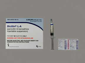 PENICILLIN G BENZATHINE 2400000 IU 4ML INJECTION 6079370210