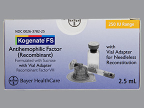 ANTIHEMOPHILIC FACTOR RECOMBINANT KIT 0026378225