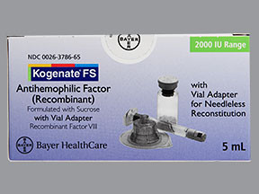 ANTIHEMOPHILIC FACTOR RECOMBINANT KIT 0026378665