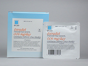 ESTRADIOL 06 MG D PATCH 0378336199
