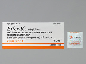 POTASSIUM BICARBONATE 9775 MG TABLET 5180100140