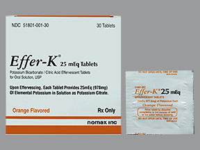 POTASSIUM BICARBONATE 9775 MG TABLET 5180100130