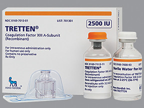 COAGULATION FACTOR XIII A SUBUNIT RECOMBINANT KIT 0169701301