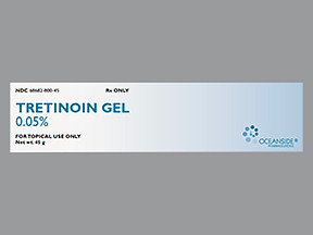 TRETINOIN 005 PERCENT 45 GM GEL 6868280045