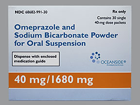 OMEPRAZOLE SODIUM BICARBONATE 40 MG 1680 MG POWDER 6868299130