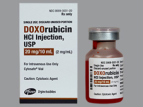 DOXORUBICIN HYDROCHLORIDE 2 MG ML INJECTION 0069303120