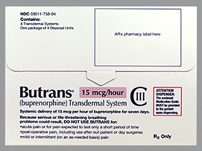 BUPRENORPHINE 15 UG H PATCH 5901175804