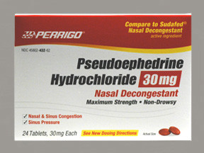 PSEUDOEPHEDRINE HCL 30 MG TABLET 4580243262
