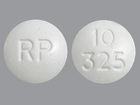 OXYCODONE AND ACETAMINOPHEN 325 MG 10 MG TABLET 4285810401