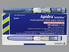 INSULIN GLULISINE 100 IU ML INJECTION 0088250205