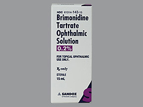 BRIMONIDINE OPHTHALMIC SOLUTION 02 PERCENT 15 ML SOLUTION OPHTHALMIC 6131414315