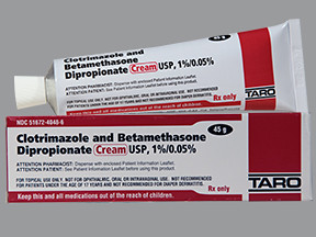 CLOTRIMAZOLE AND BETAMETHASONE DIPROPIONATE 5 MG G 10 MG G CREAM 5167240486
