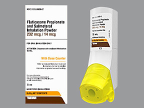 FLUTICASONE PROPIONATE AND SALMETEROL 232 MCG 14 MCG POWDER 0093360982