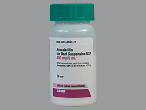 AMOXICILLIN 400 MG 5ML POWDER 0093416173