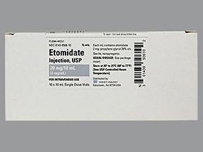 ETOMIDATE 2 MG ML INJECTION 0143950610