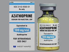 AZATHIOPRINE SODIUM 100 MG 10ML INJECTION 0143956601