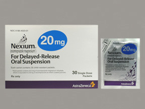 ESOMEPRAZOLE MAGNESIUM 20 MG GRANULE 0186402001