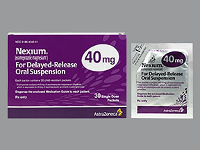 ESOMEPRAZOLE MAGNESIUM 40 MG GRANULE 0186404001