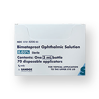 BIMATOPROST 03 PERCENT 3ML SOLUTION 0781620693